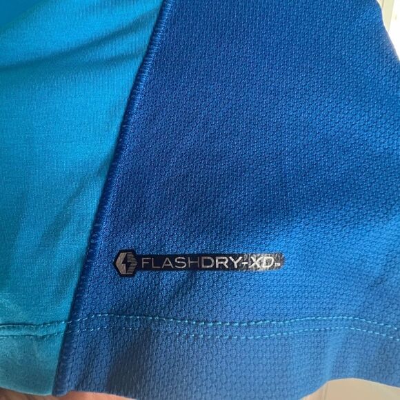 THE NORTH FACE MEN’S TECH SHIRT MEDIUM FLASHDRY BLUE SHORT SLEEVE - Picture 5 of 9